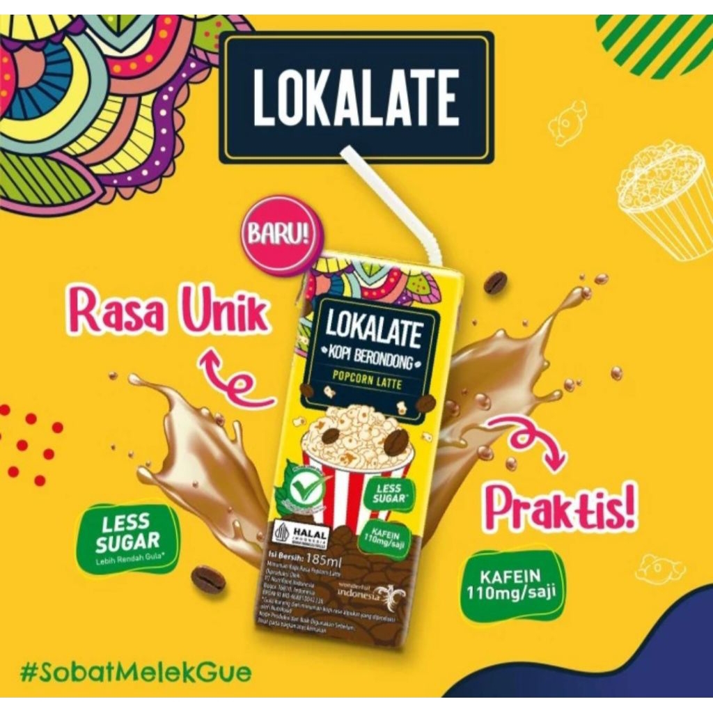 

Spesial Promo - 2 pcs Lokalate Rtd Kopi Berondong 185ml