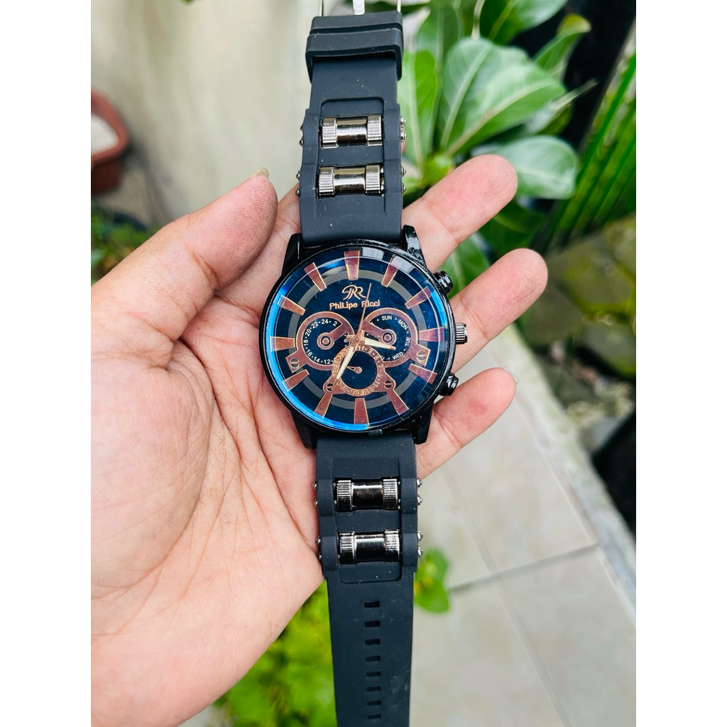 Jam Tangan Pria Rubber Karet Philipe Ricci Original termurah bisa Cod