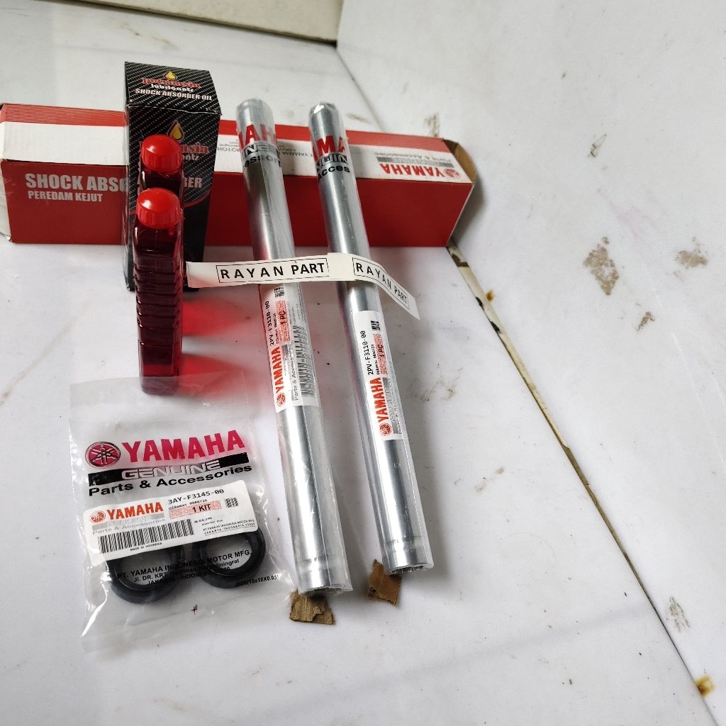 Shock depan Jupiter Mx King shock depan Jupiter Mx King komplit silsok & olisok shock depan Jupiter 