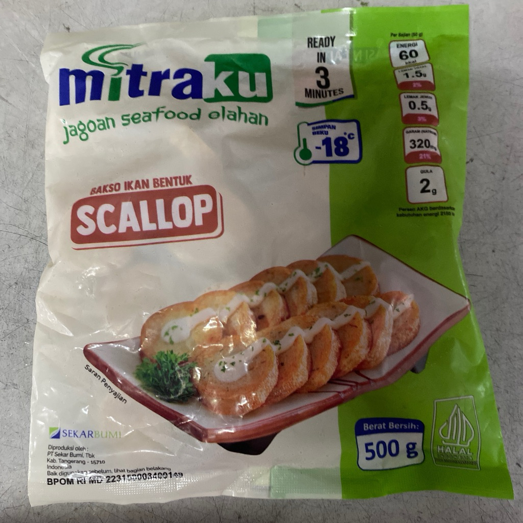 

Mitraku Scallop 500gr