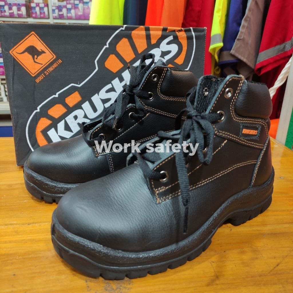 KRUSHERS SAFETY SHOES - SEPATU SAFETY KRUSHERS DALLAS BLACK ORIGINAL