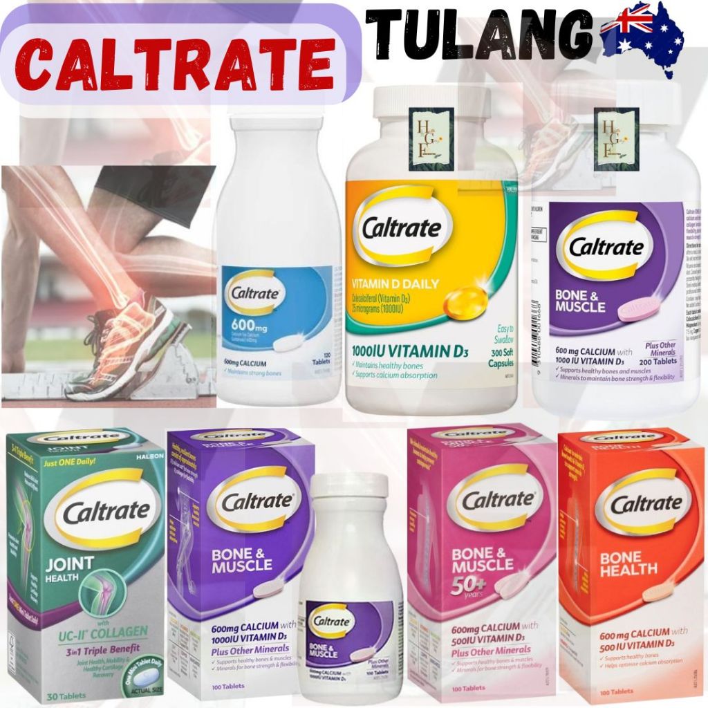 Caltrate Vitamin D Daily 1000IU Vitamin D3 300 Liquid Capsules & Caltrate 600mg Calcium 120 Tablets
