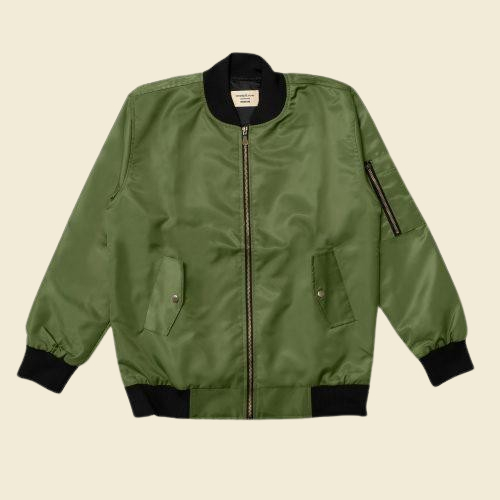 Steady&Slow - Hartmann Flight Jacket Olive | Military Style Bomber | Jaket Bomber Vintage Pria