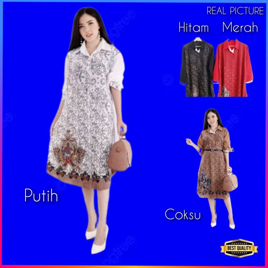 Baju Gaun Jumbo Wanita Nemesia Dress Jumbo LD 120 Natal Korea Pesta Hitam