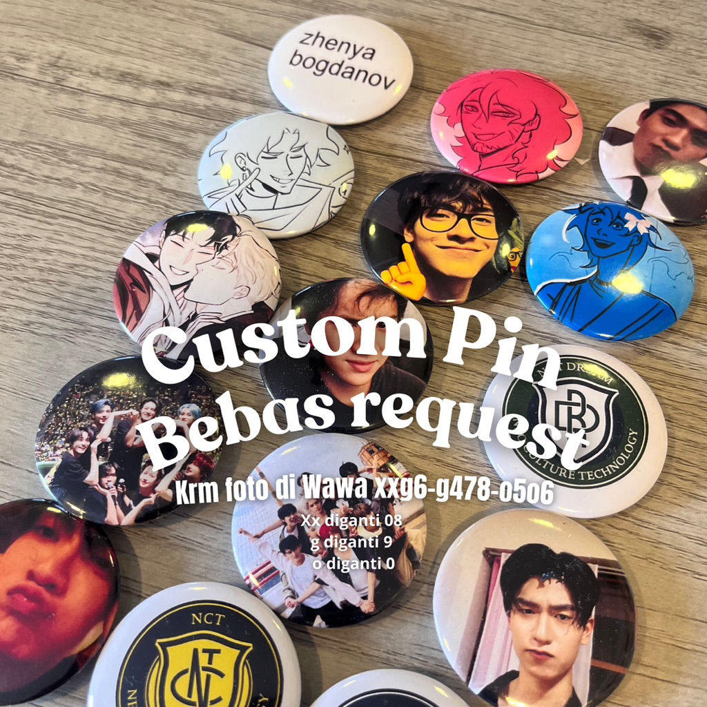 Custom Pin | bross | Pin bebas request | bross organisasi