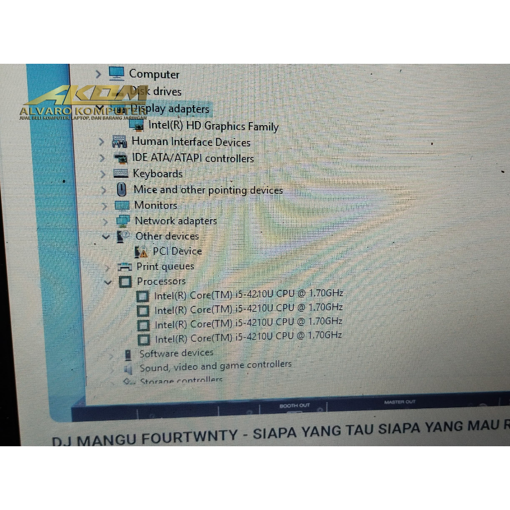 Motherboard Laptop Lenovo K2450 Processor onboard i5-4210U
