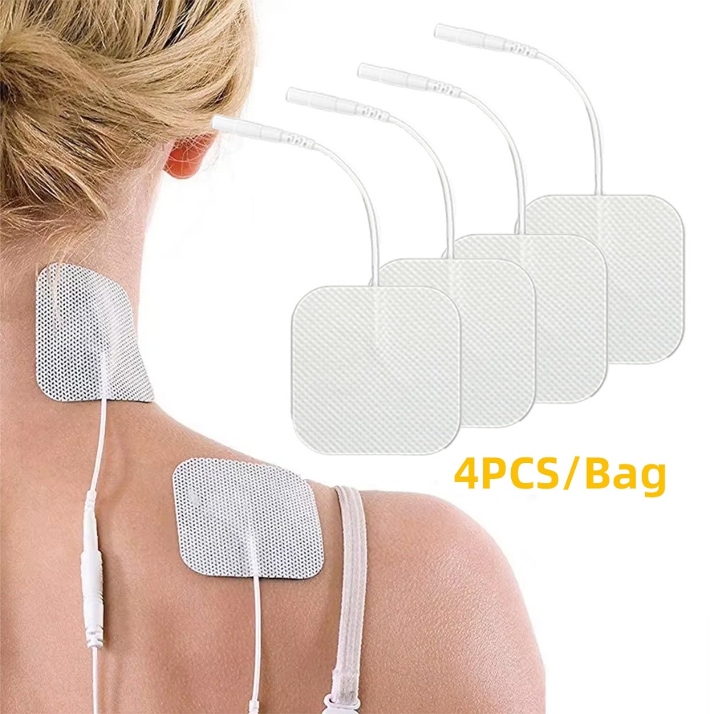 Electrode Pad 5*5cm TENS EMS Stimulator Fisioterapi Pijat Elektrik Perekat Pads Gel Pad