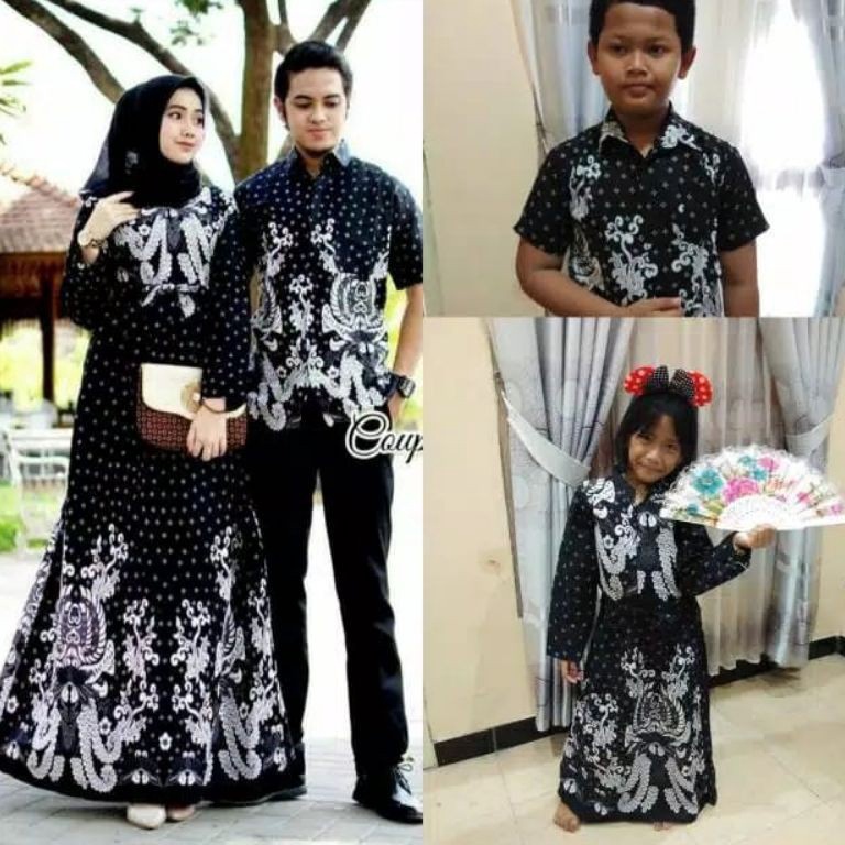 KODE J65A Sarimbit Keluarga 224 Lebaran New Series Baju Batik Couple keluarga Terbaru Pasangan Ayah 