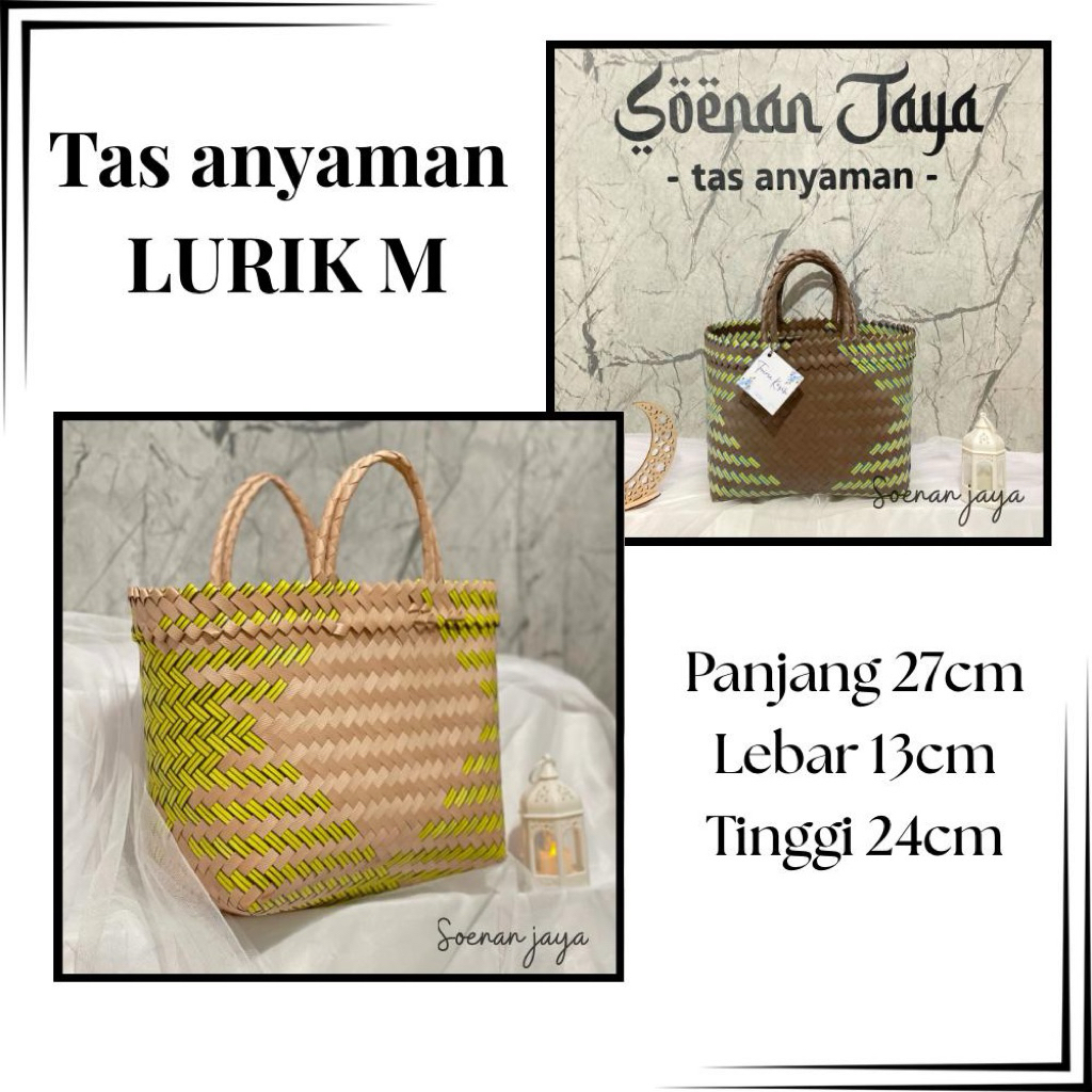 Tas LURIK M sedang /tas anyaman Lurik m hajatan murah
