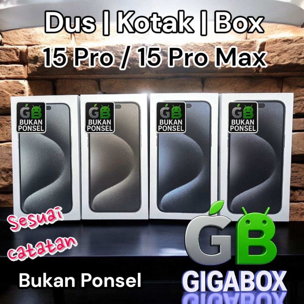 

(Sesuai Catatan) Dus | Kardus | Box 15 Pro / 15 Pro Max – Kemasan Premium dan Elegan
