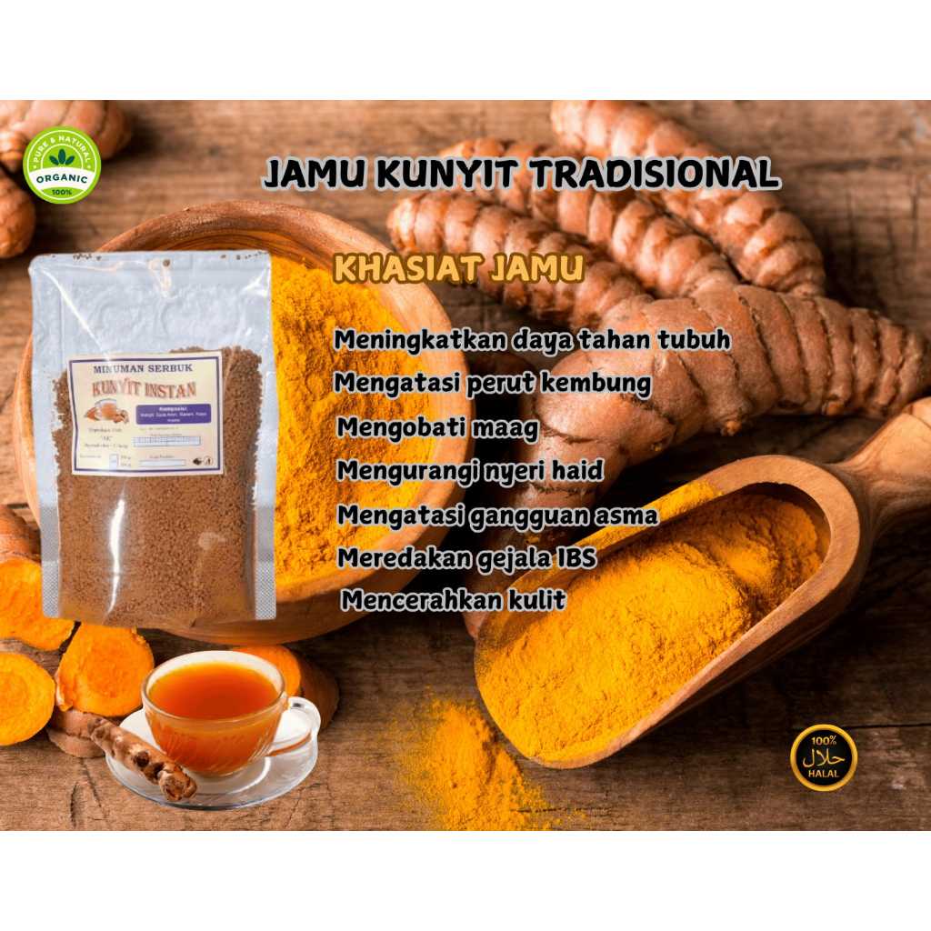 

Serbuk Jamu Kunyit Herbal Jamu Tradisional
