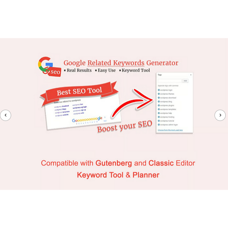 Google Related Keywords Generator - Wordpress | SEO | Plugin | Google | Keyword | Generator