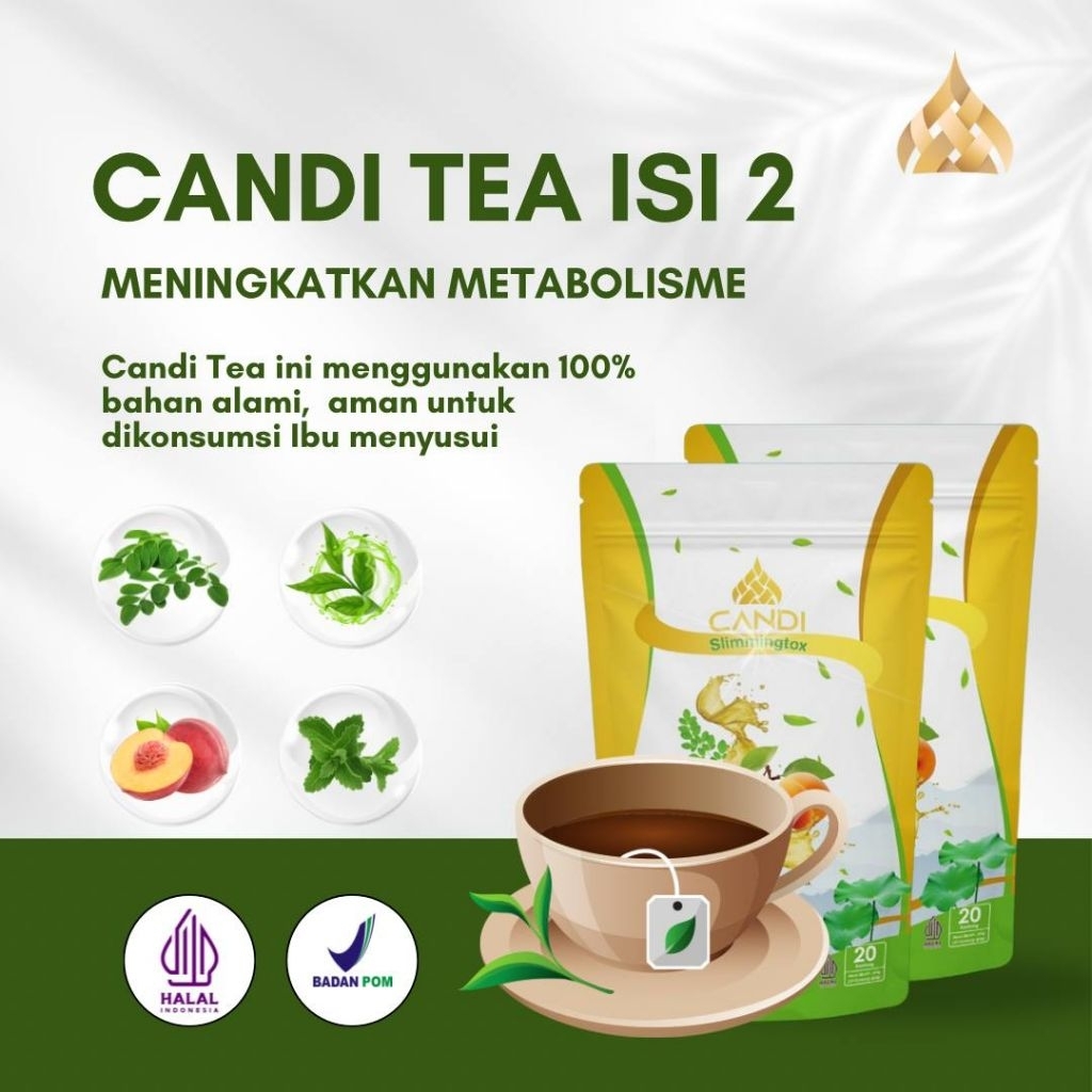 

produk candi beauty Teh isi 2pcs