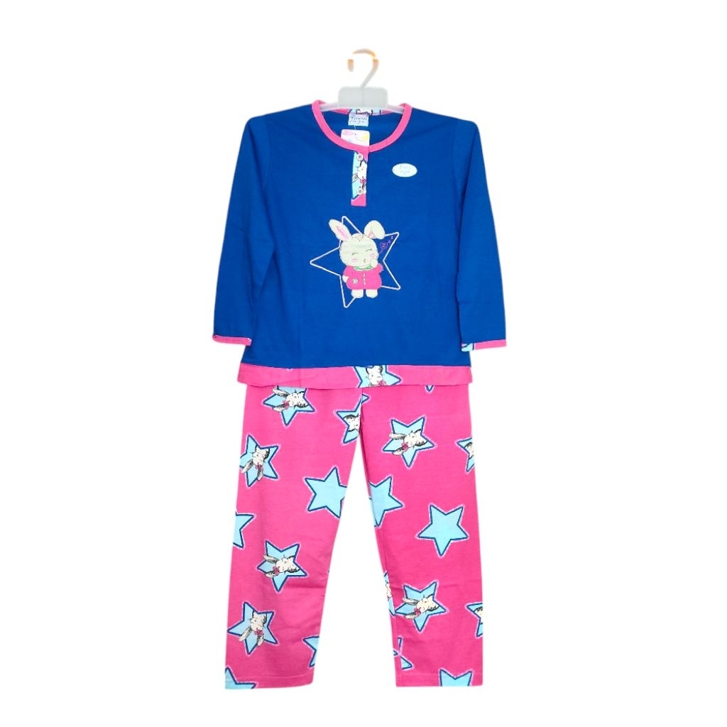 Forever Sweet AR-603 Baju Tidur Anak Perempuan Oneset Setelan Kaos Lengan Panjang Celana Panjang Sal