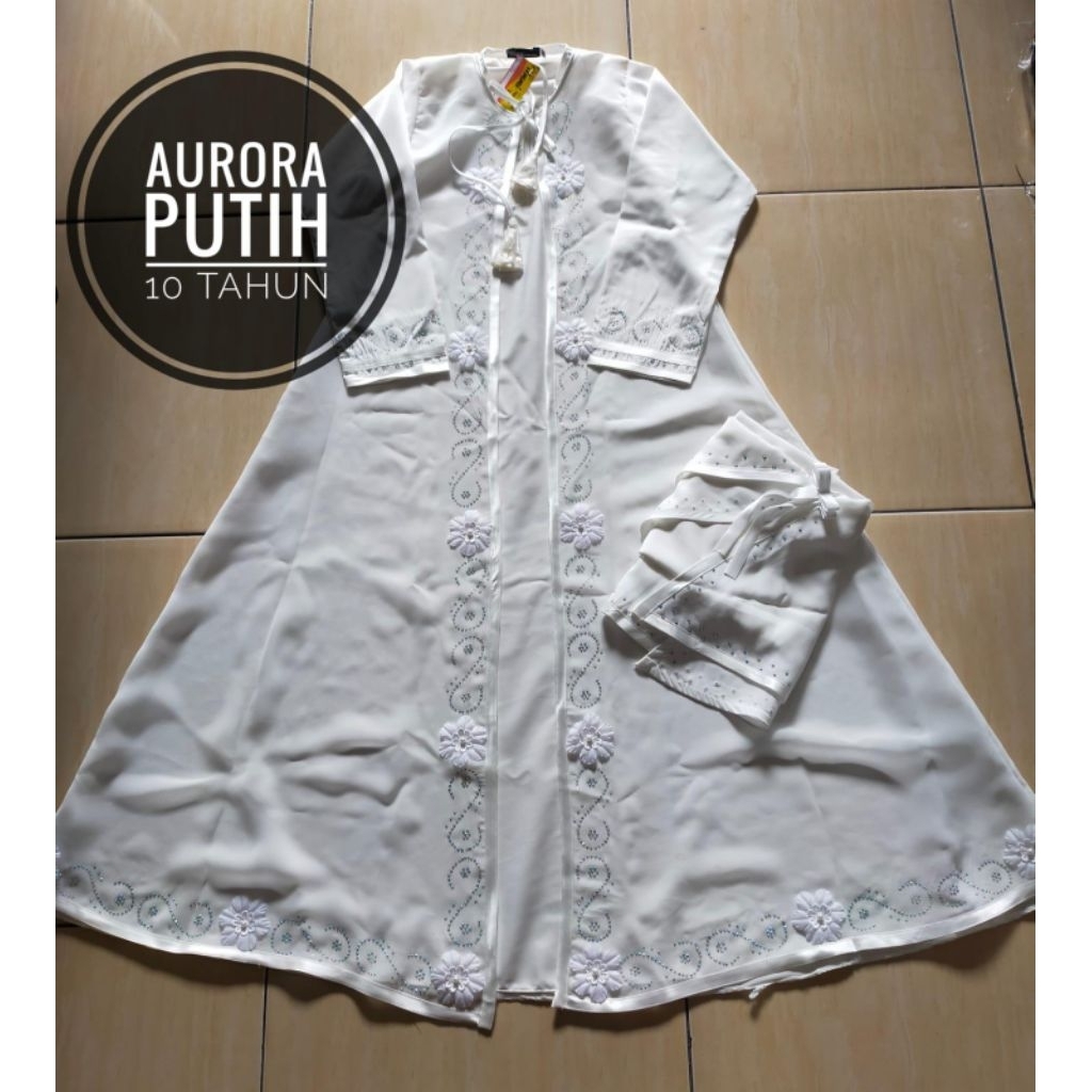 ABAYA AURORA PUTIH || ABAYA PUTIH