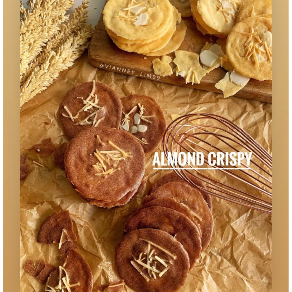 

Almond crispy keju coklat
