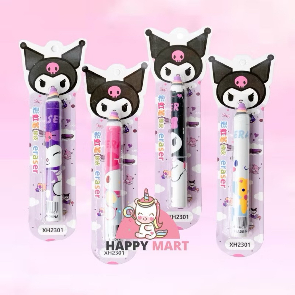 

Penghapus PENSIL JUMBO motif kuromi / cinnamoroll