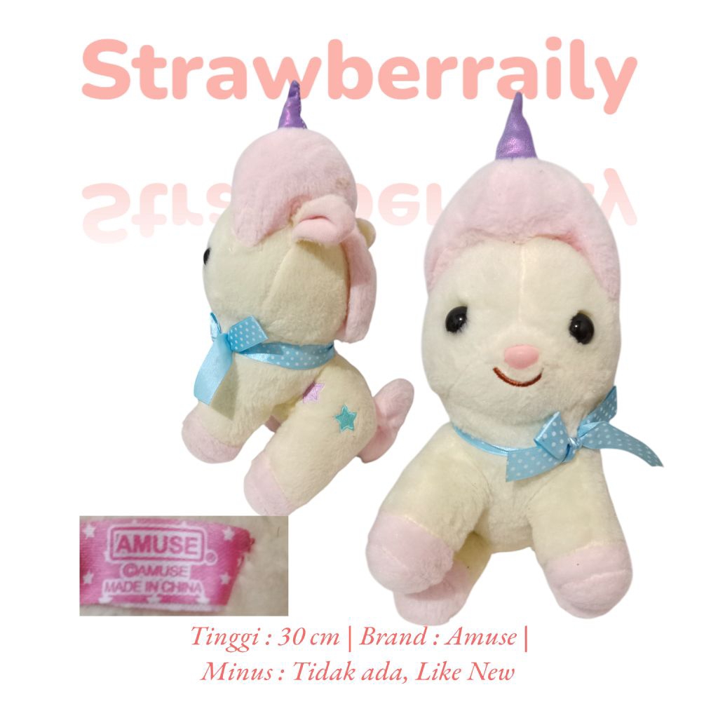 [Preloved] Boneka Unicorn Amuse