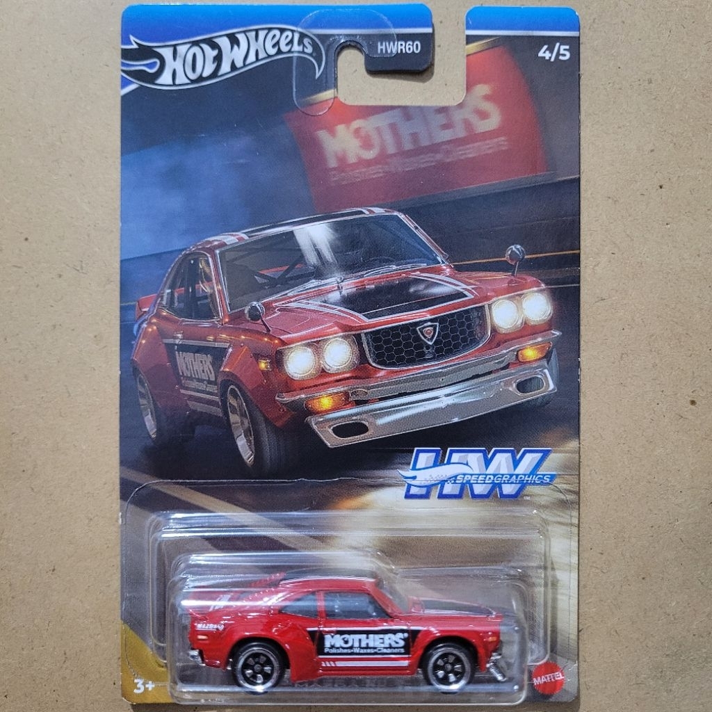 HOT WHEELS MAZDA RX-3 / HW SPEED GRAPHICS [ RED RX3 ]