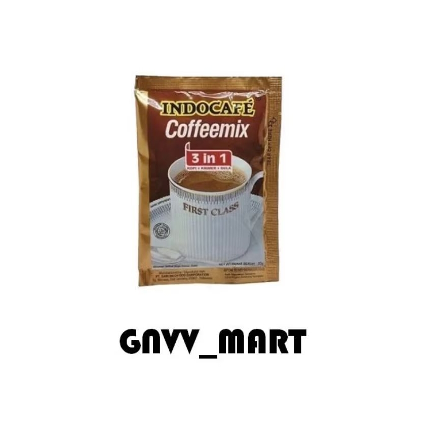 

kopi indocafe coffemix 3in1 20gram 1renceng