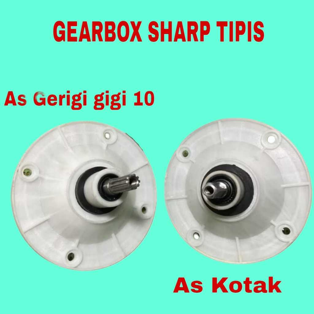 GIRBOX  Gearbox Mesin Cuci  ,  Gearbox  SHARP , Gearbox Gigi  10z +puly , Gerbok Sharp Gigi 10z Tanp