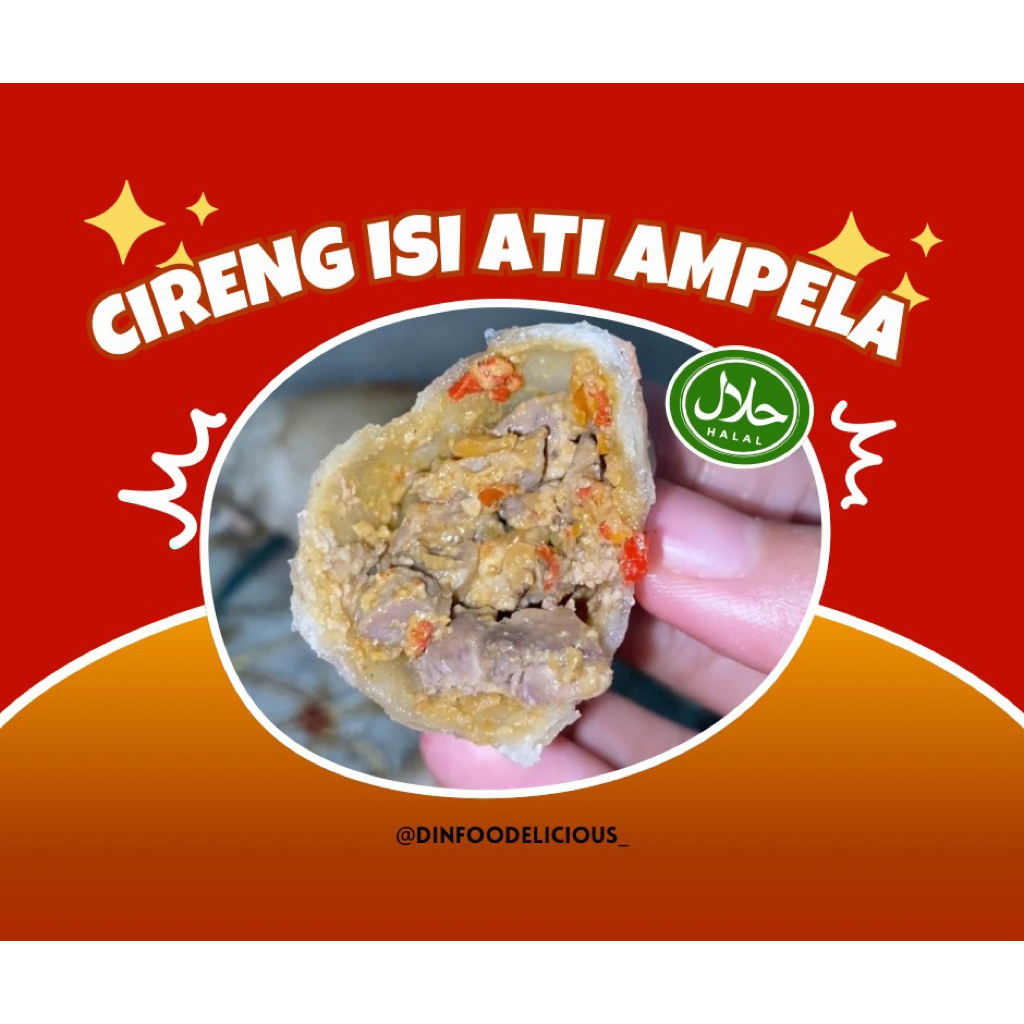 

CIRENG ISI ATI AMPELA By Dinfoodelicious 1pack isi 5pcs. Cireng enak dan Murah