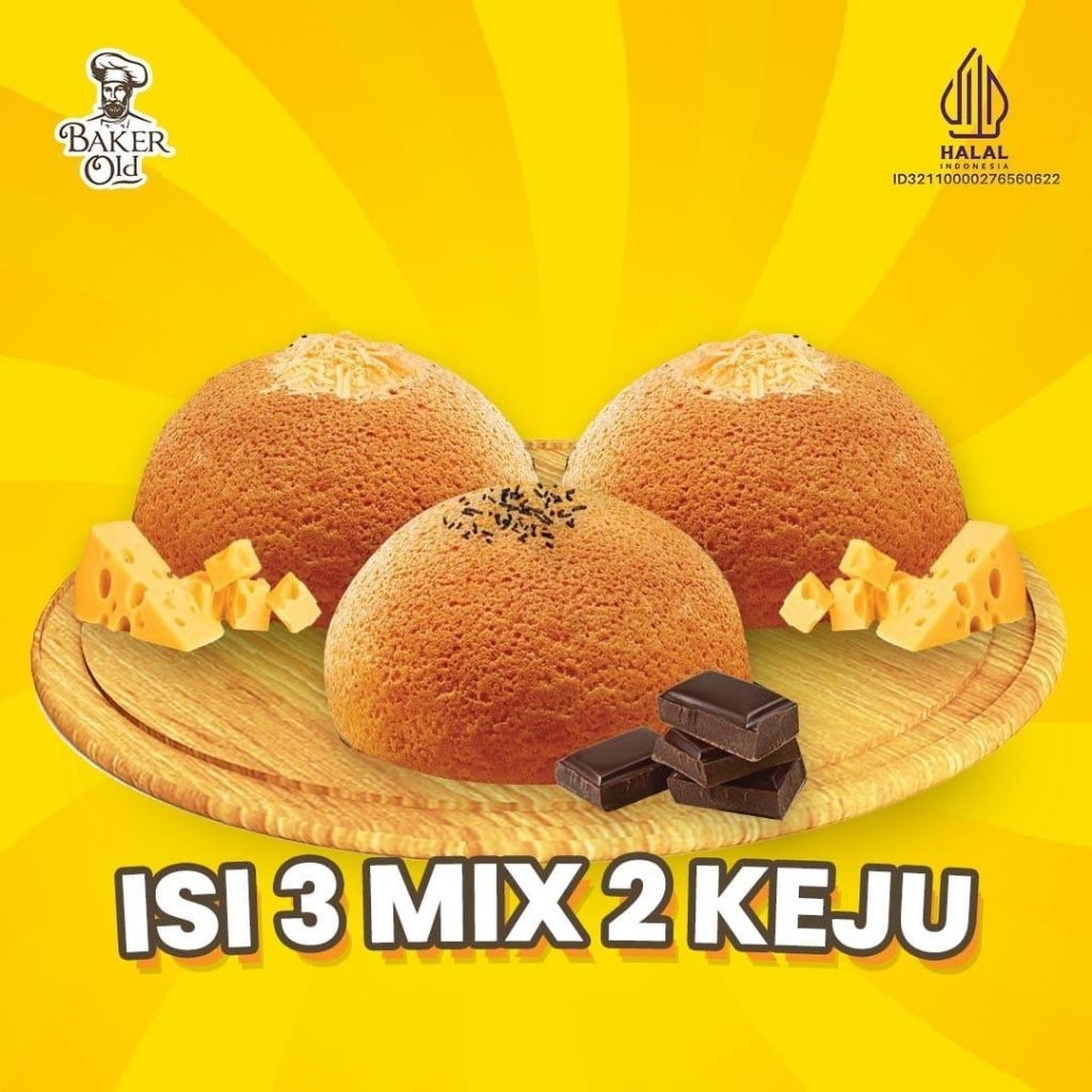 

Paket Hemat 3 (isi 3 roti mix 2 keju)
