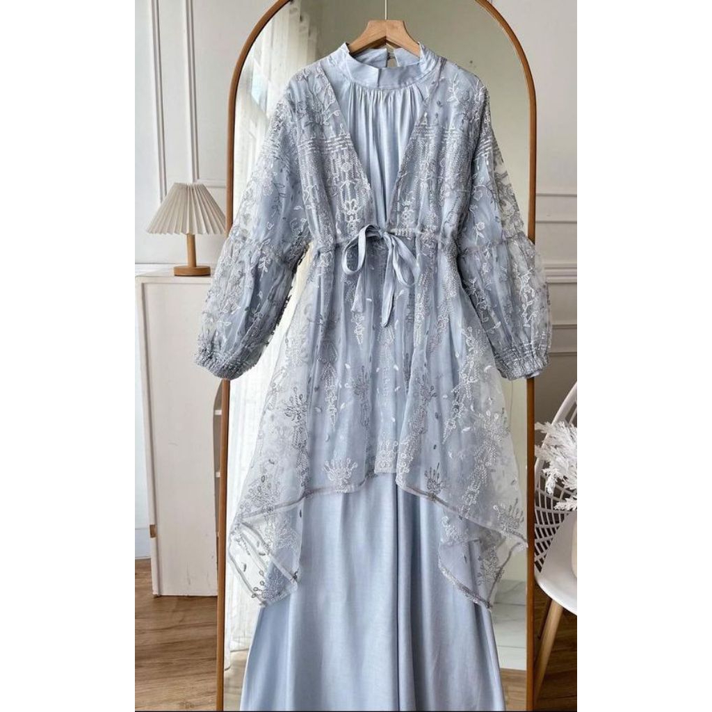 gamis warna abu