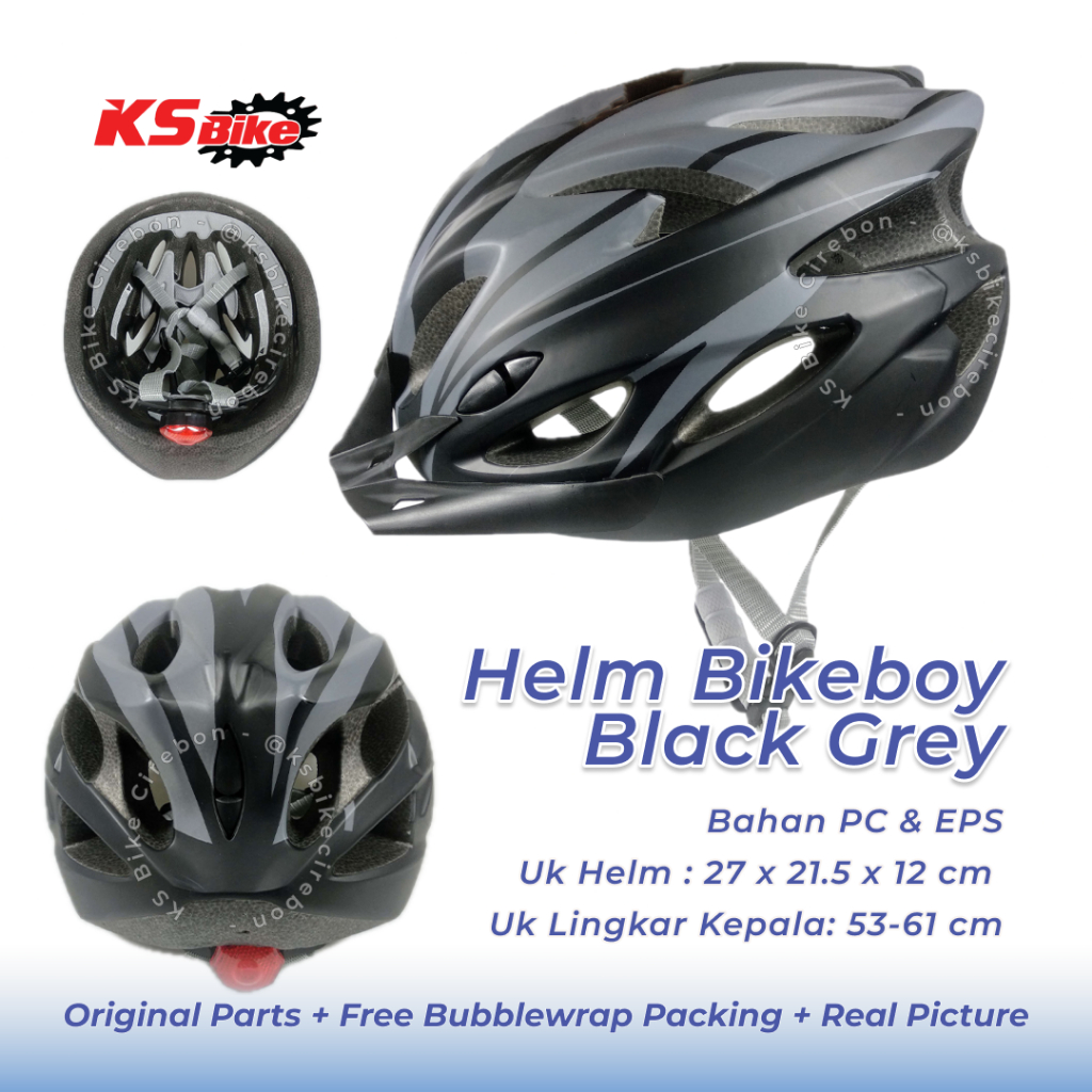 Helm Sepeda Bikeboy EPS Foam Sepeda Gunung MTB Cycling Helmet Breathable All in One Safety Helm Peli