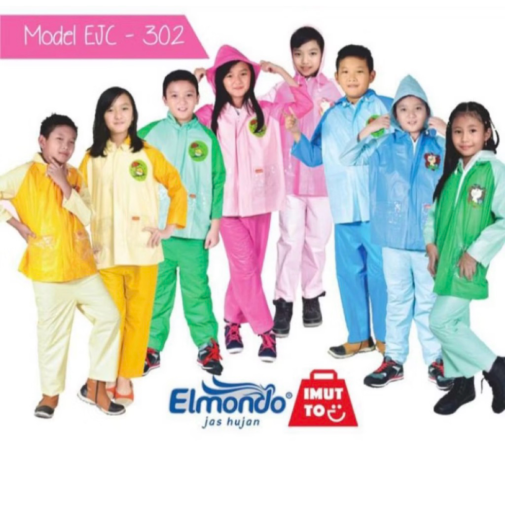mantel anak elmondo 302 / setelan mantel anak / jas hujan jaket celana anak / mantel anak / jas huja