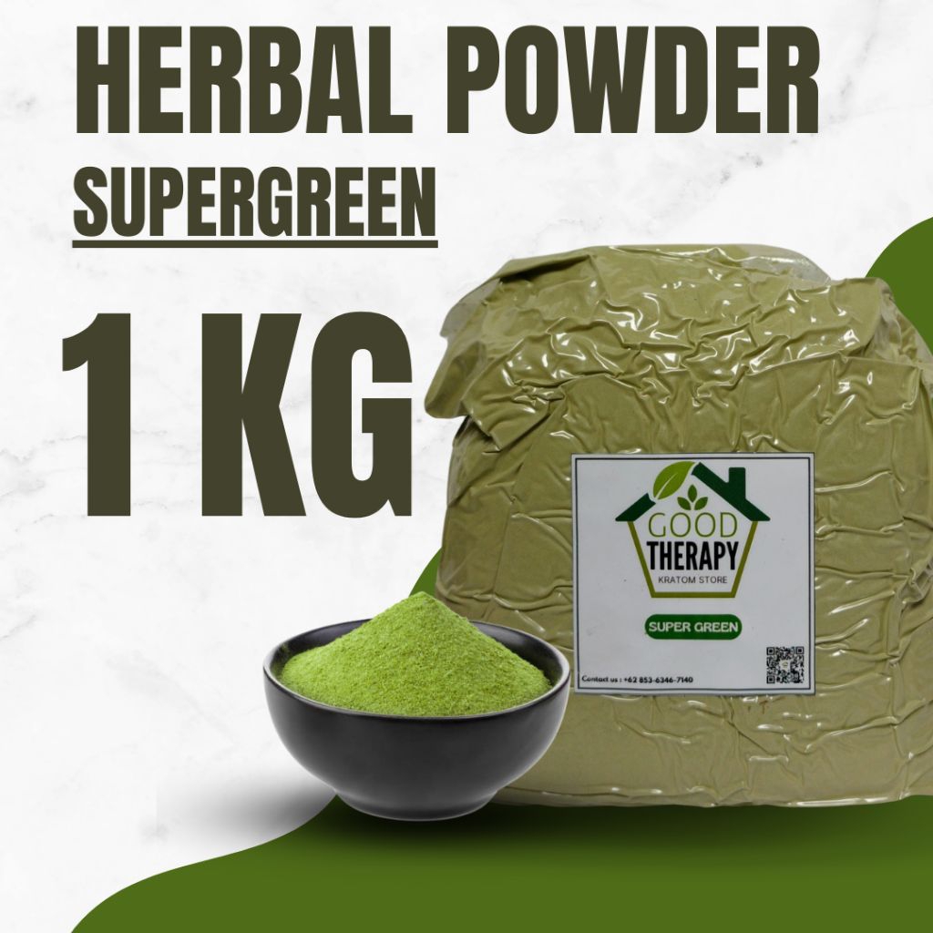 

Jamu daun kalimantan 1kg bubuk halus green, red, white