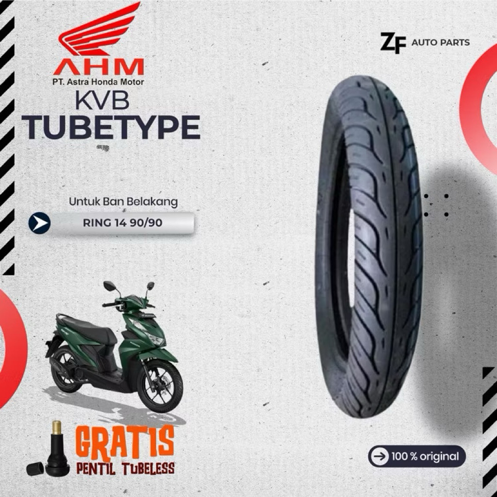 BAN FEDERAL TUBELESS RING 14 90/90-14 ORIGINAL AHM 100%