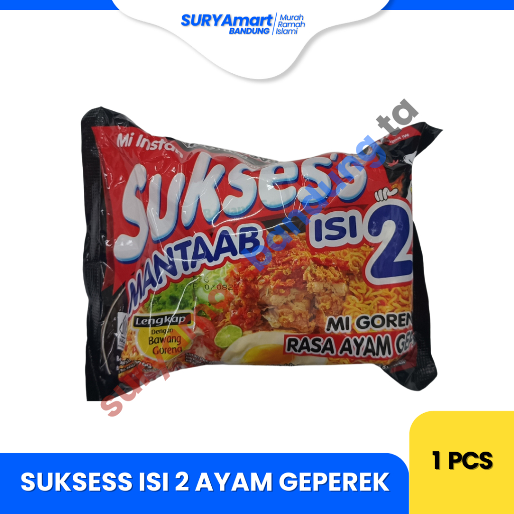 

Suksess Isi 2 Mie Goreng Rasa Ayam Geprek 126 Gram