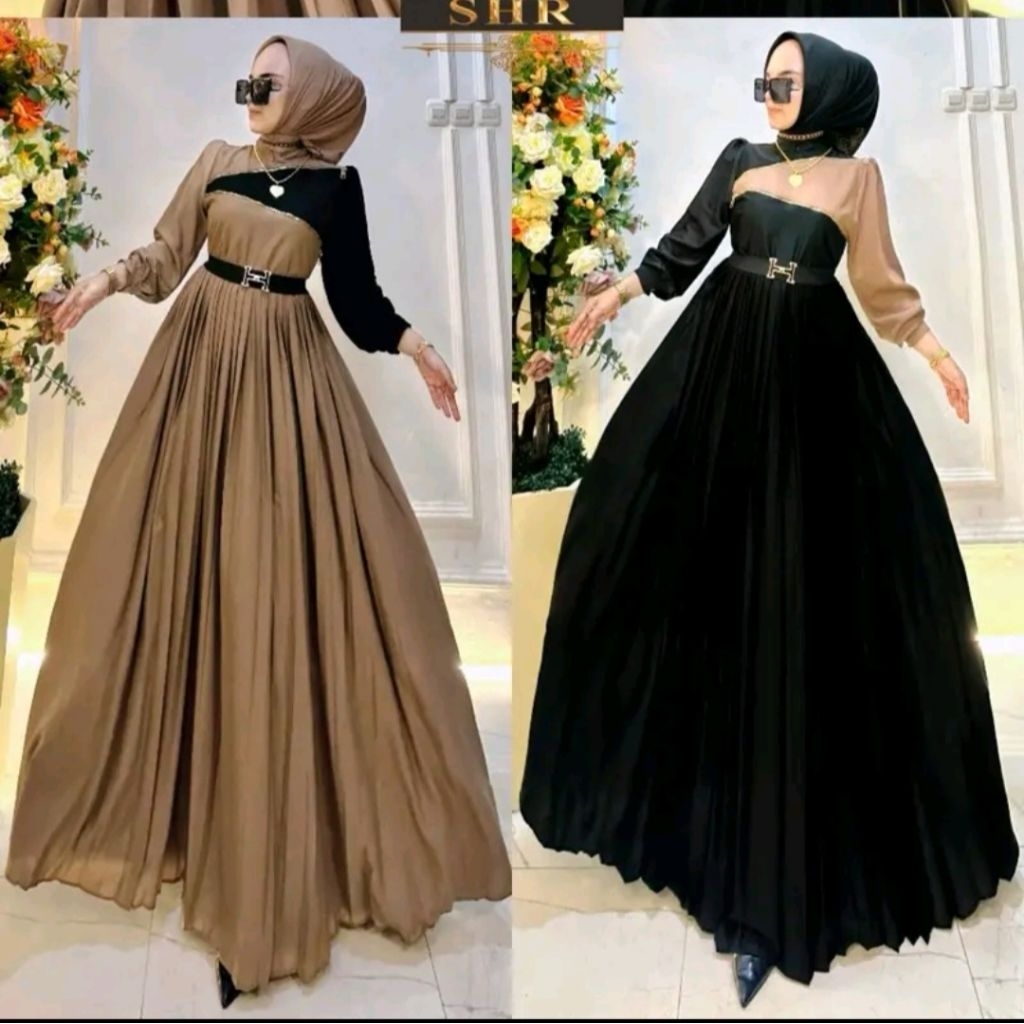 SHR ORIGINAL MAXI DRESS GAMIS KONON WOLFIS IMPORT