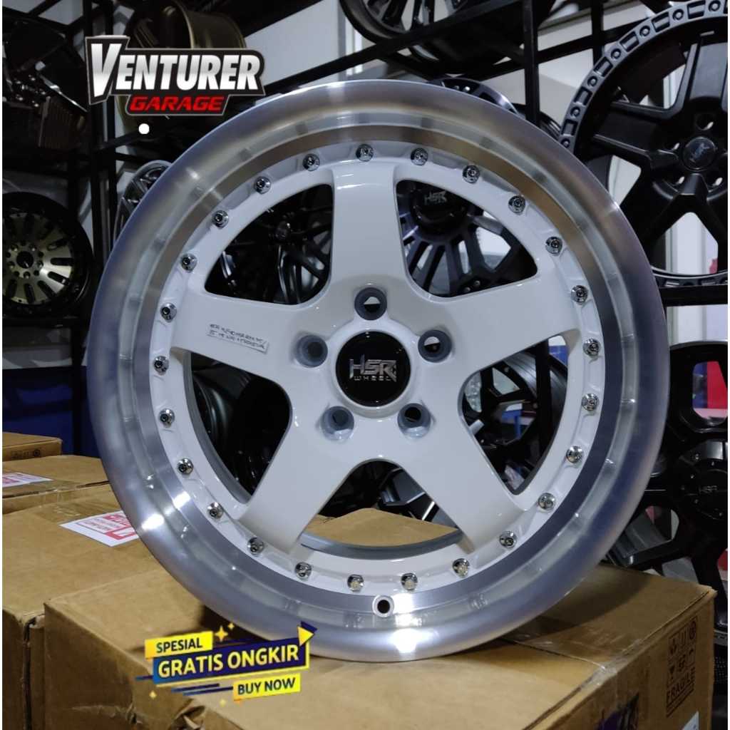 velg mobil innova terios x-pander ring 16 hsr bob r17 warna putih/polish