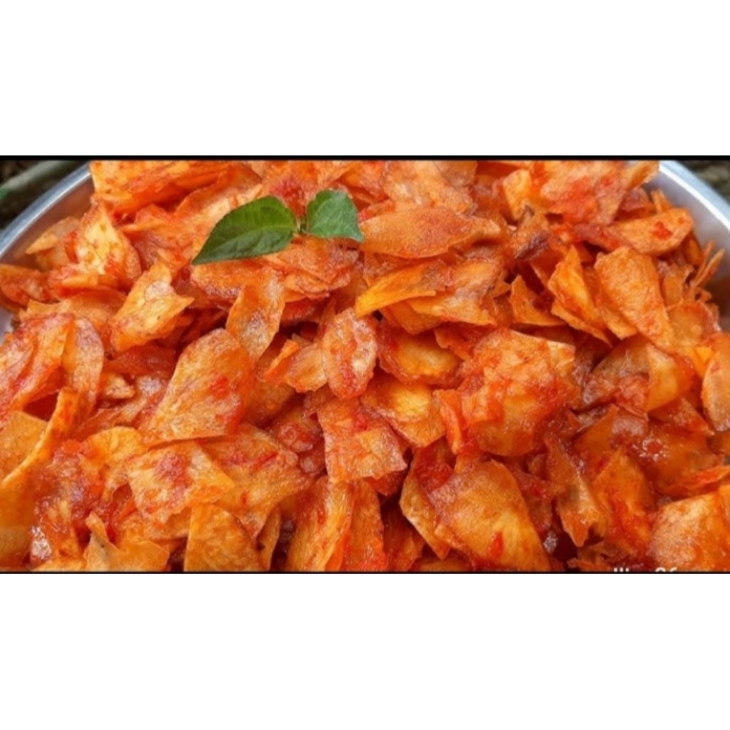

MURAH...!! KERIPIK SINGKONG BALADO 500 GRAM ( rasa manis pedas gurih )