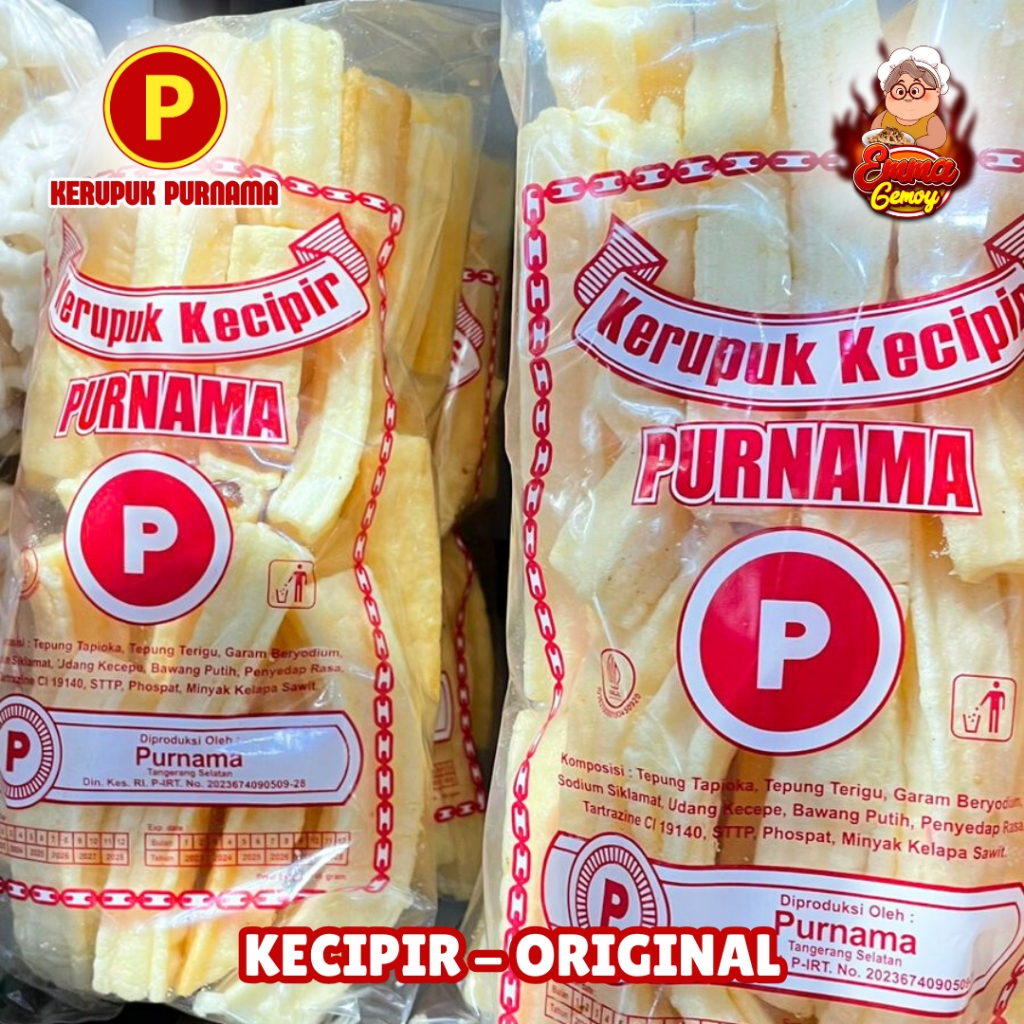 

Kerupuk Kecipir Original Purnama Snack Jajanan Emma Gemoy