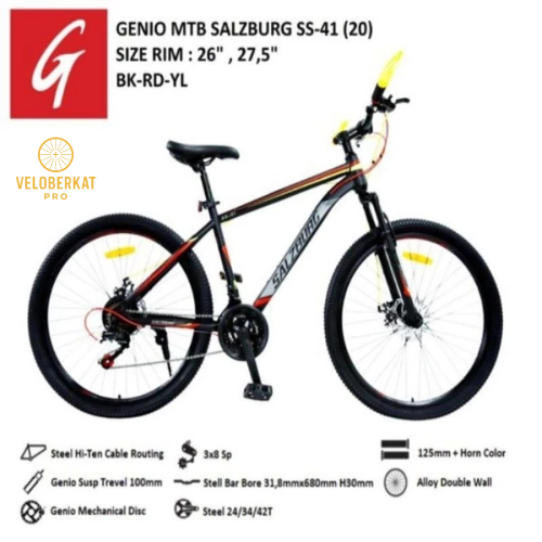 SEPEDA GUNUNG MTB 27,5 GENIO SALZBURG SS-41 BY UNITED MURAH