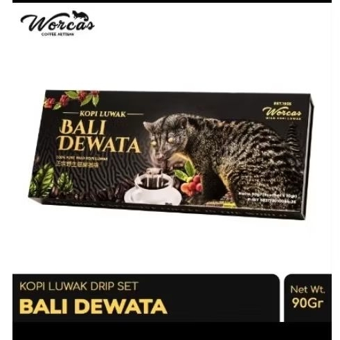 

Kopi Luwak Bali Dewata Luwak Coffee Murni Drip Sachet 90gr Aroma Khas