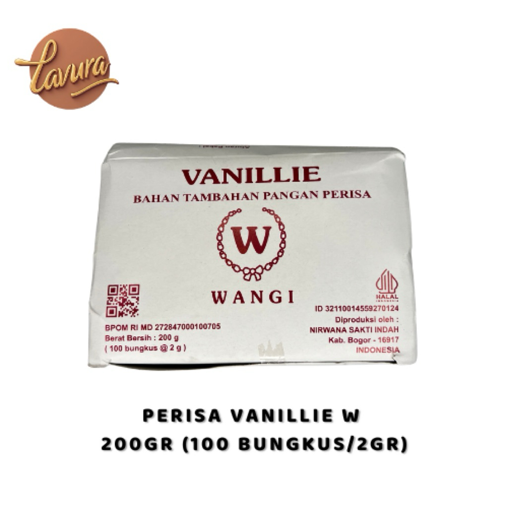 

Vanillie W | Vanili Bubuk Merek W | Isi 100pcs/box 200gr