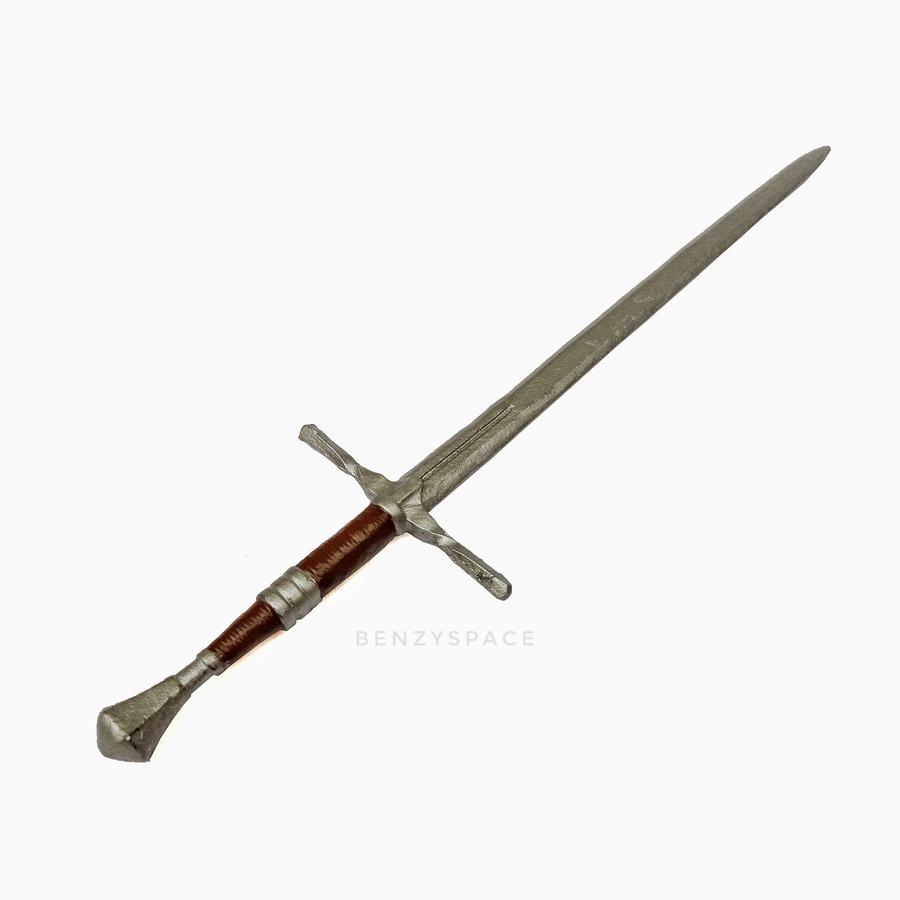1/10 Scale Steel Sword Custom The Witcher McFarlane Geralt of Rivia Action Figure Props Accesories K