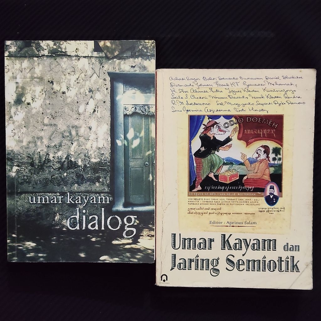 Buku Langka Original • Umar Khayam dan Jaring Semiotik & Dialog & Para Priyayi / UMAT KAYAM