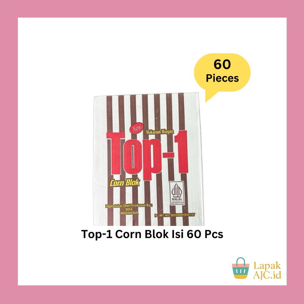 

Top-1 Corn Blok Isi 60 Pcs Berhadiah $$ Cemilan Coklat Gurih Renyah