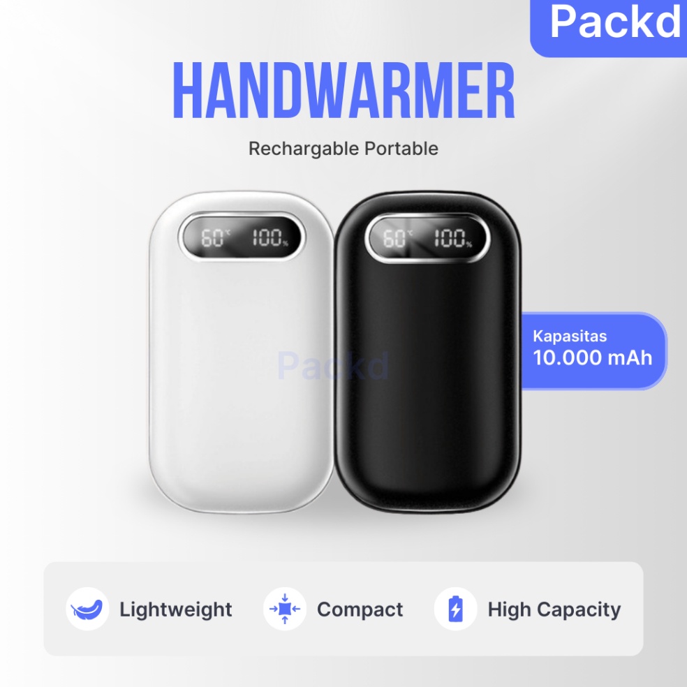 Penghangat Tangan Travel Elektrik  Rechargable Portable Hand Warmer  Handwarmer portable KODE H6H6