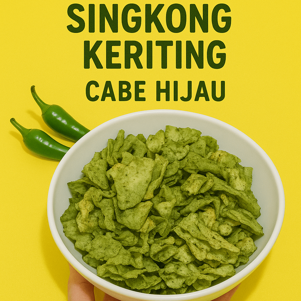

Keripik Singkong Keriting Cabe Hijau
