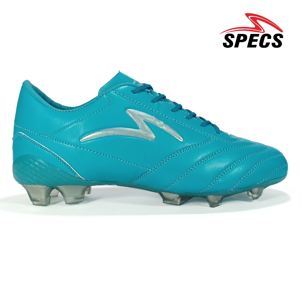 SEPATU BOLA SPECS CLASSIC TERBARU SOL BENING KUALITAS BAHAN KULIT KUAT WARNA BIRU TOSCA TERLARIS