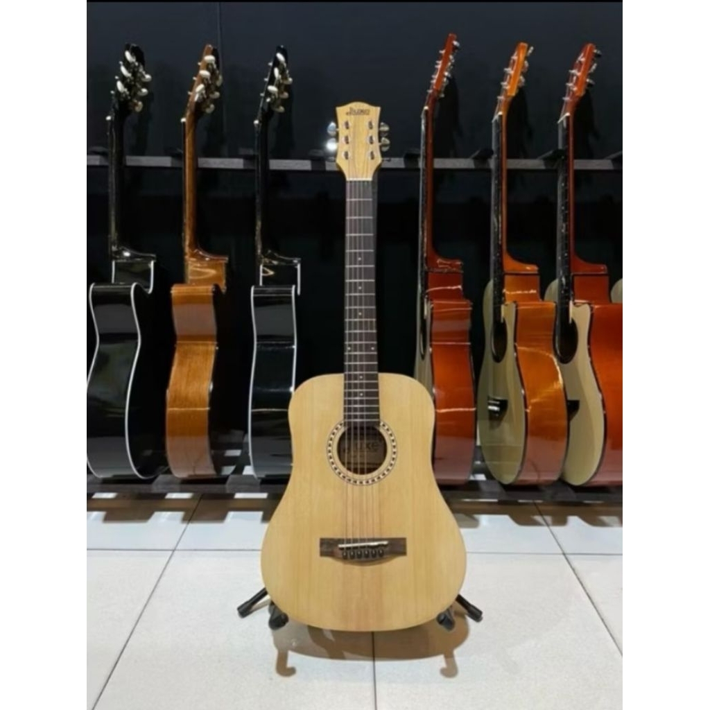 Gitar dluxe DB110 gitar dluxe original pabrikan Gitar Dluxe ukuran 3/4