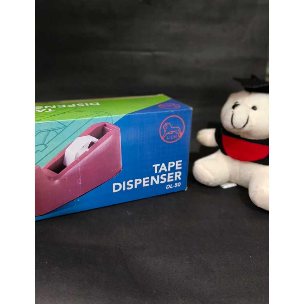 

Tape Dispenser Lion DL-50 Besar Warna Acak