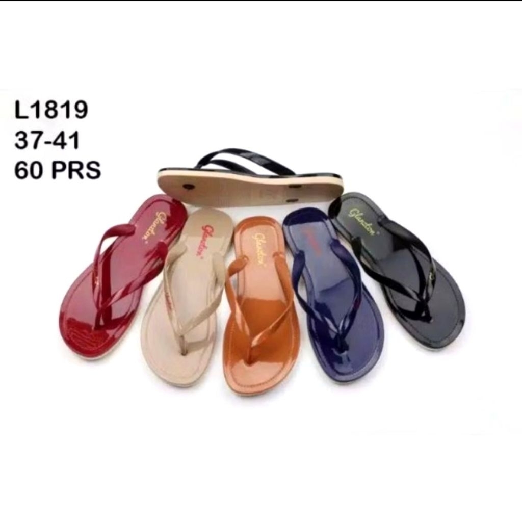 sandal jepit wanita glanzton karet jelly