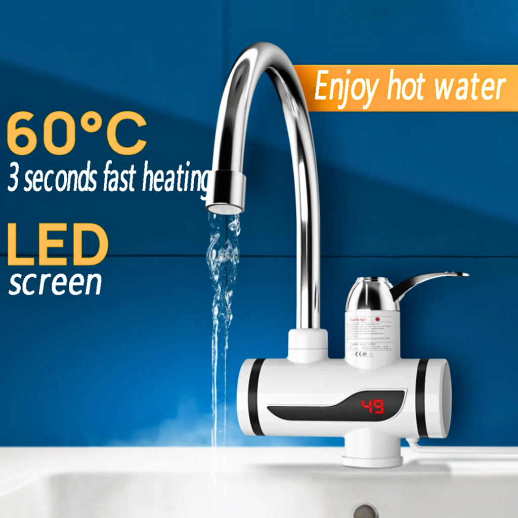 MALL Temmax Kran Keran Pemanas Air Electric listrik portable dapur kamar mandi wastafel 3000W